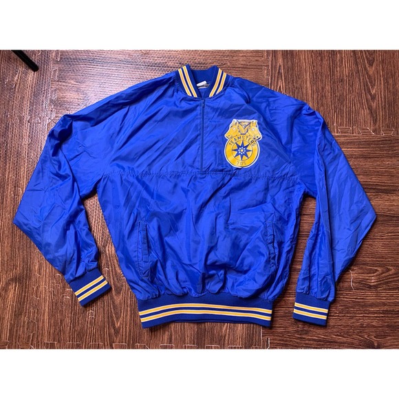 vintage teamsters jacket international Brotherhood Union quarter zip windbreaker - Picture 1 of 7